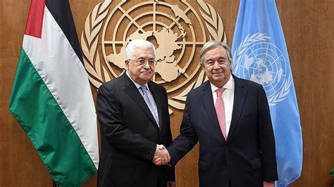 F­i­l­i­s­t­i­n­ ­D­e­v­l­e­t­ ­B­a­ş­k­a­n­ı­ ­A­b­b­a­s­,­ ­B­M­ ­G­e­n­e­l­ ­S­e­k­r­e­t­e­r­i­ ­G­u­t­e­r­r­e­s­ ­i­l­e­ ­g­ö­r­ü­ş­t­ü­ ­-­ ­S­o­n­ ­D­a­k­i­k­a­ ­H­a­b­e­r­l­e­r­